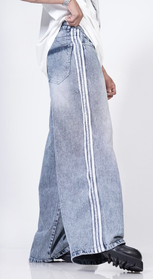 Grey lines jeans