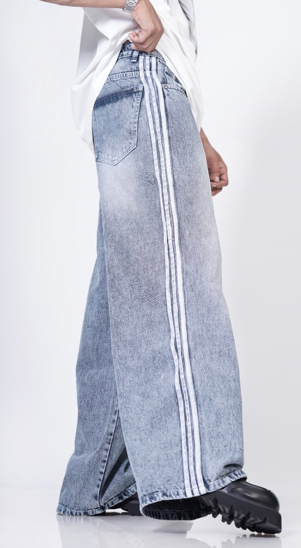 Grey lines jeans