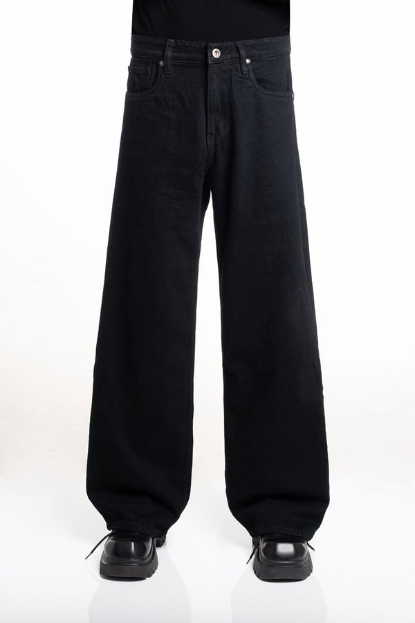 Black loose fit jeans