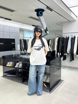 STAGMENFASHION Sunglasses Graphic Oversized T-Shirt
