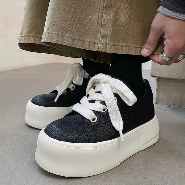 Platform Leather Sneakers