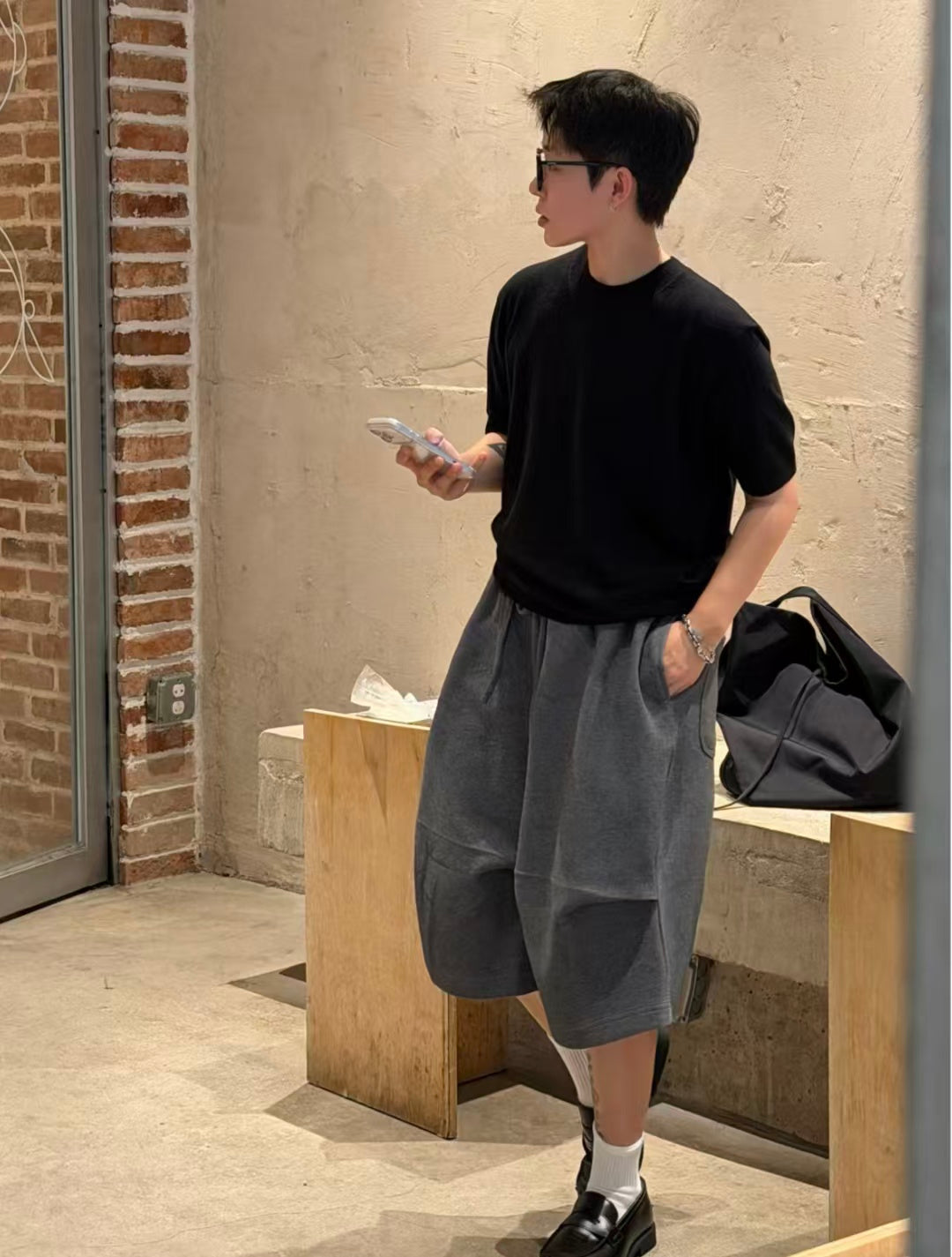 FAFAIII Drop-Crotch Balloon Shorts