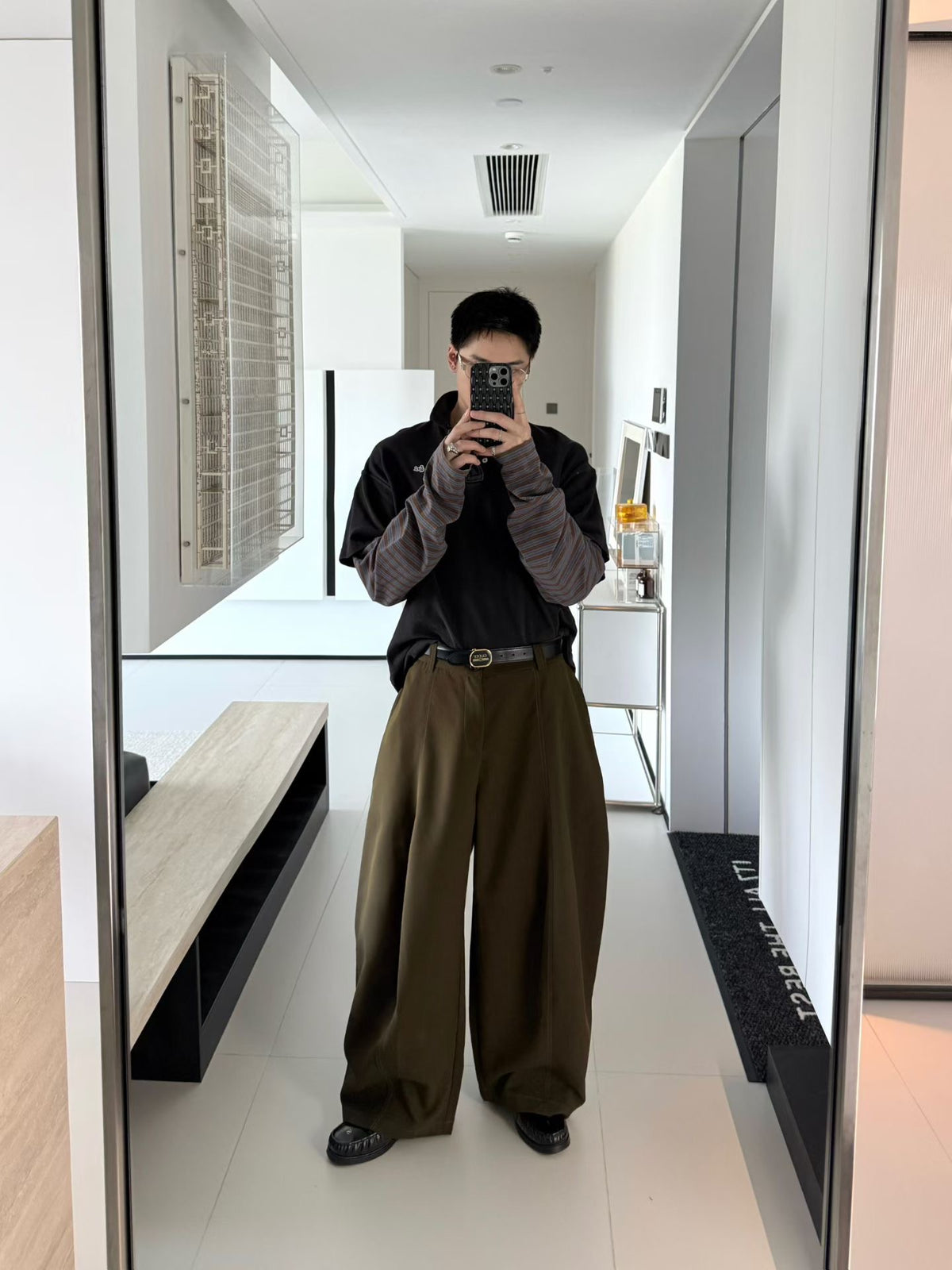 Oversized Wide-Leg Tailored Trousers