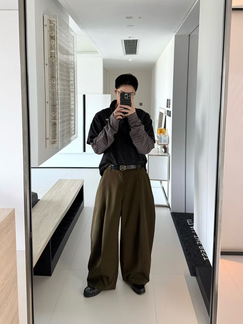 Oversized Wide-Leg Tailored Trousers