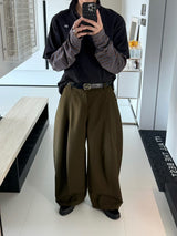 Oversized Wide-Leg Tailored Trousers