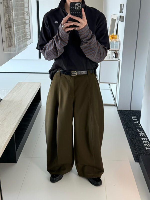 Oversized Wide-Leg Tailored Trousers