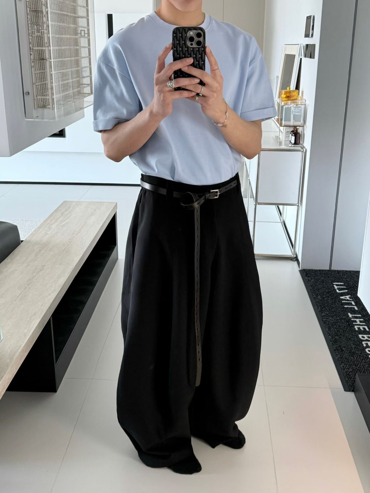 Oversized Wide-Leg Tailored Trousers